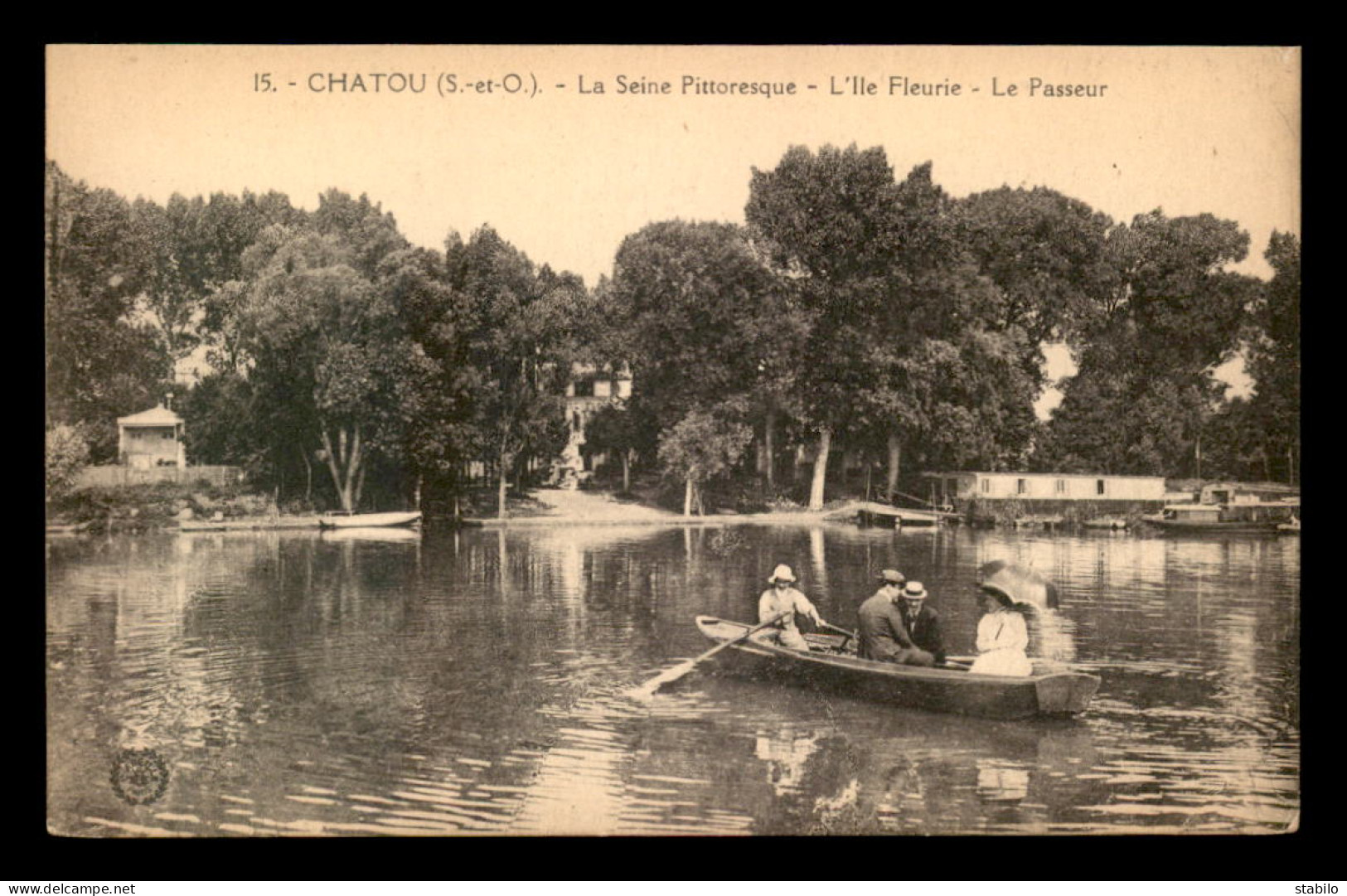 78 - CHATOU - L'ILE FLEURIE - LE PASSEUR - Chatou