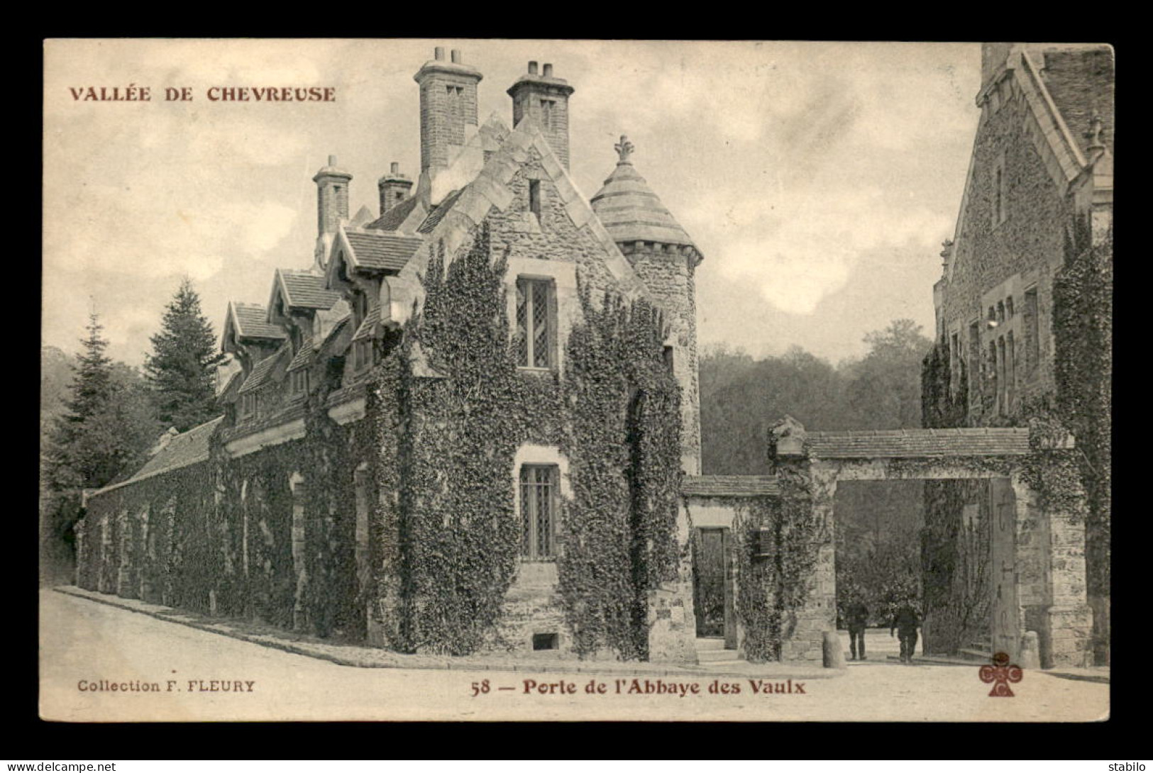 78 - LES VAUX-DE-CERNAY - PORTE DE L'ABBAYE - EDITEUR F. FLEURY - Vaux De Cernay