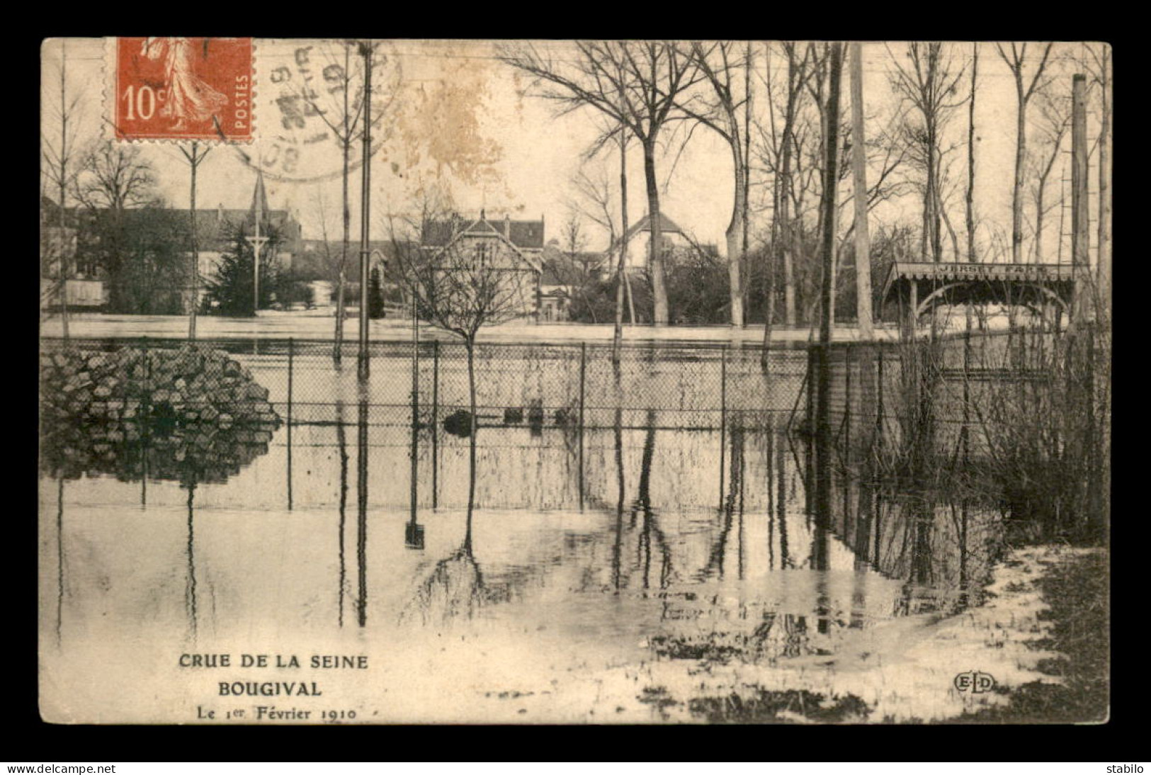 78 - BOUGIVAL - INONDATIONS DE 1910 - Bougival