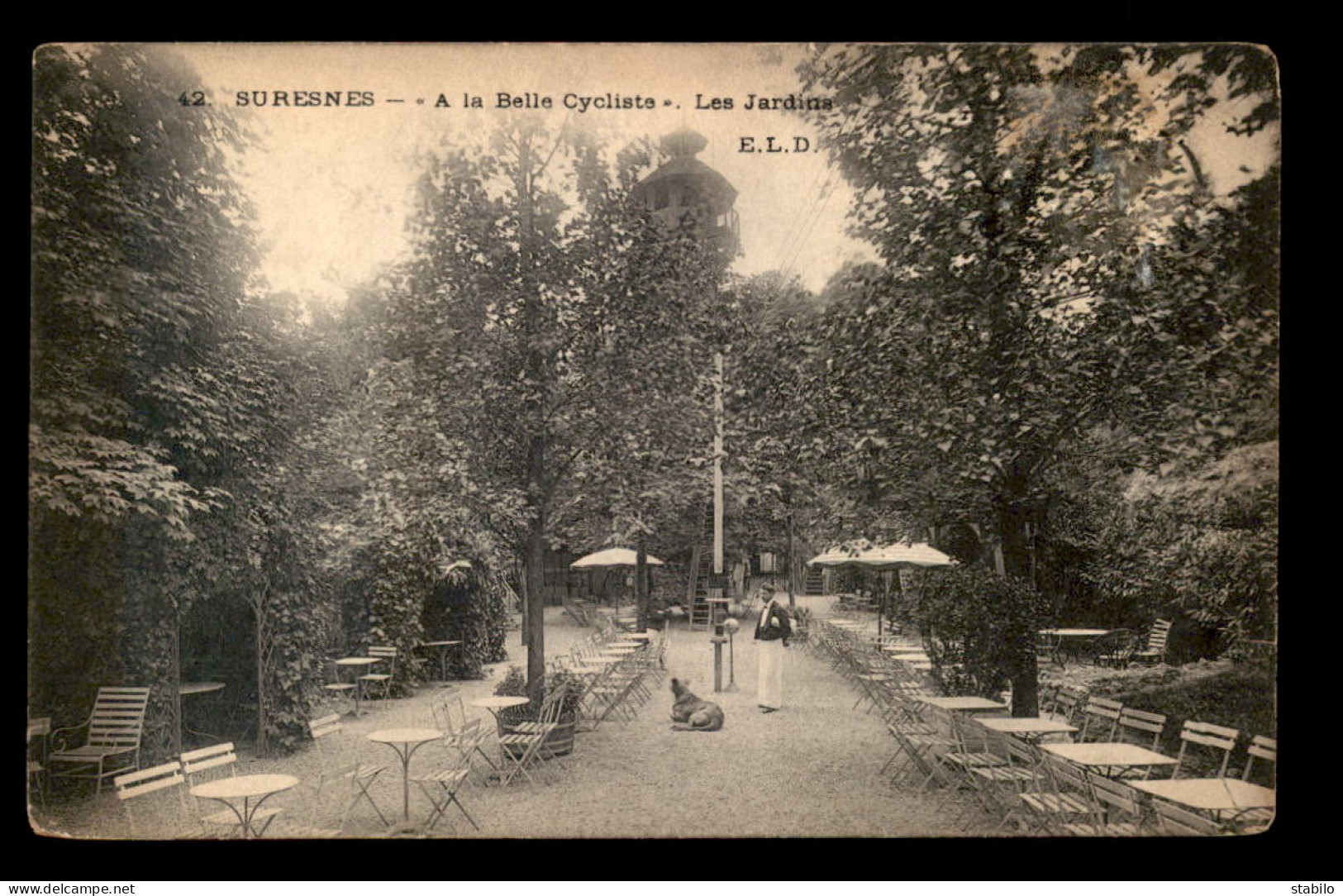 92 - SURESNES - A LA BELLE CYCLISTE, LES JARDINS - VOIR ETAT - Suresnes