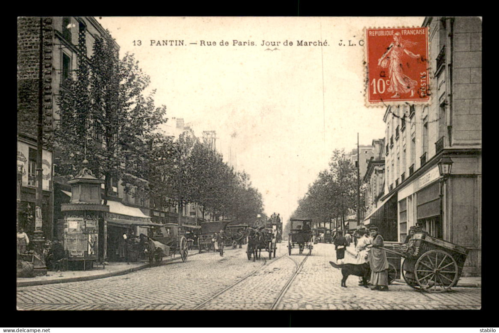 93 - PANTIN - LE MARCHE RUE DE PARIS - Pantin