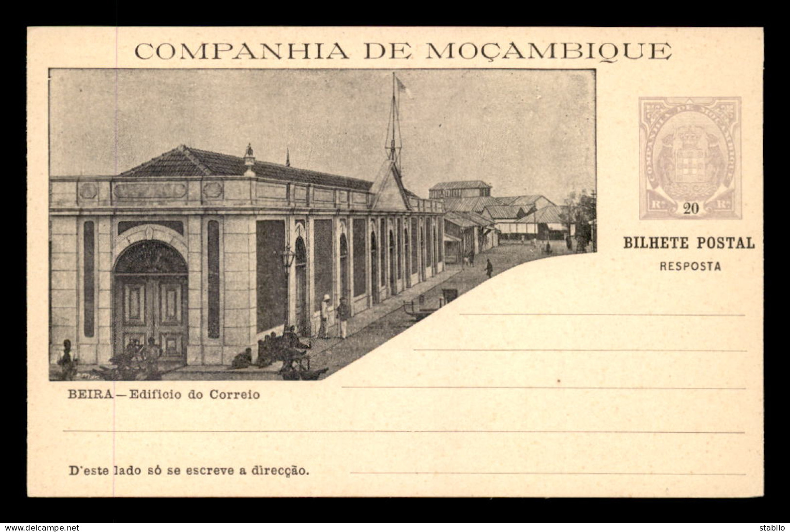 MOZAMBIQUE - BEIRA - EDIFICIO DO CORREIO - CARTE LETTRE - Mozambique