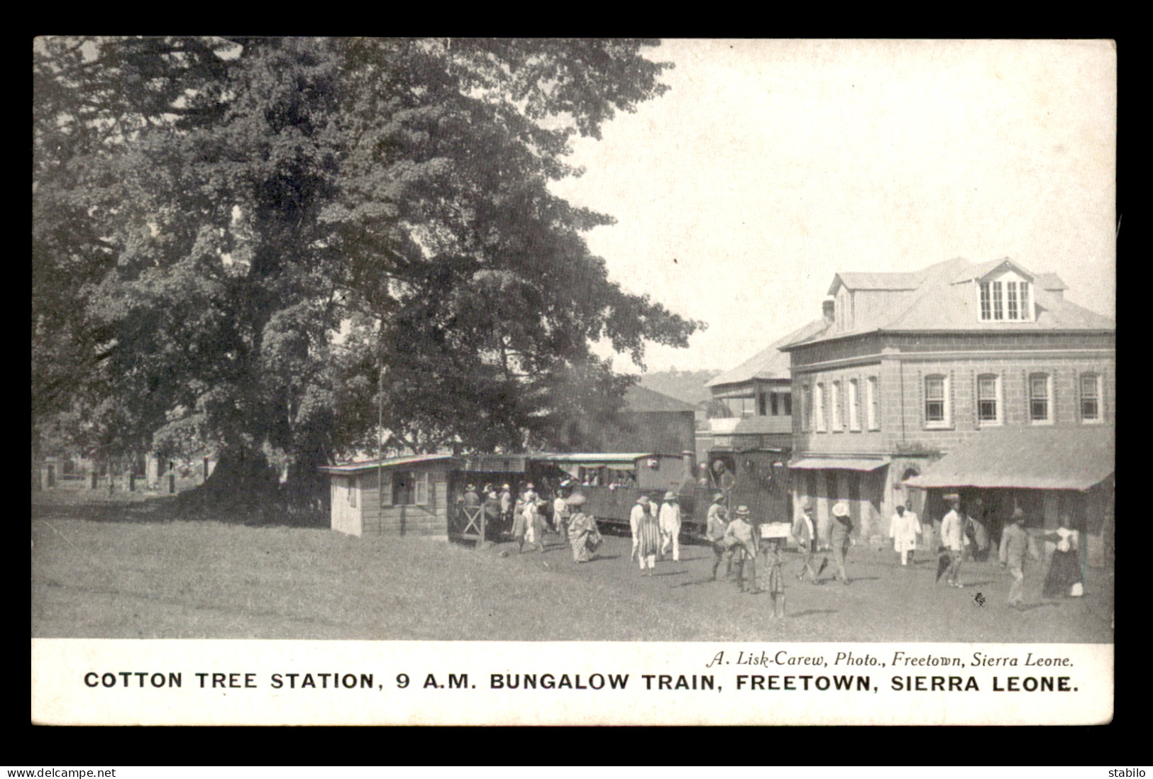 SIERRA LEONE - FREETOWN - COTTON TREE STATION 9 A.M. BUNGALOW TRAIN - Sierra Leona