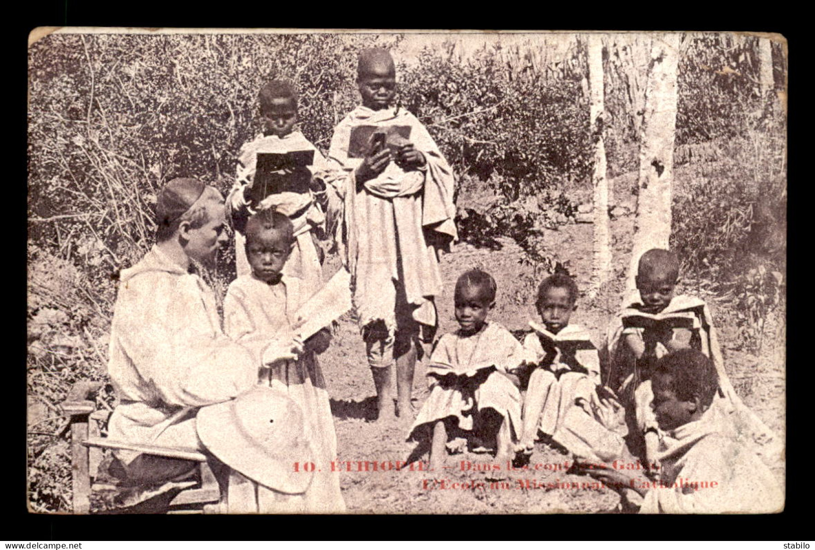 ETHIOPIE - DANS LES CONTREES GALLA - L'ECOLE DES MISSIONNAIRES CATHOLIQUE - Etiopía