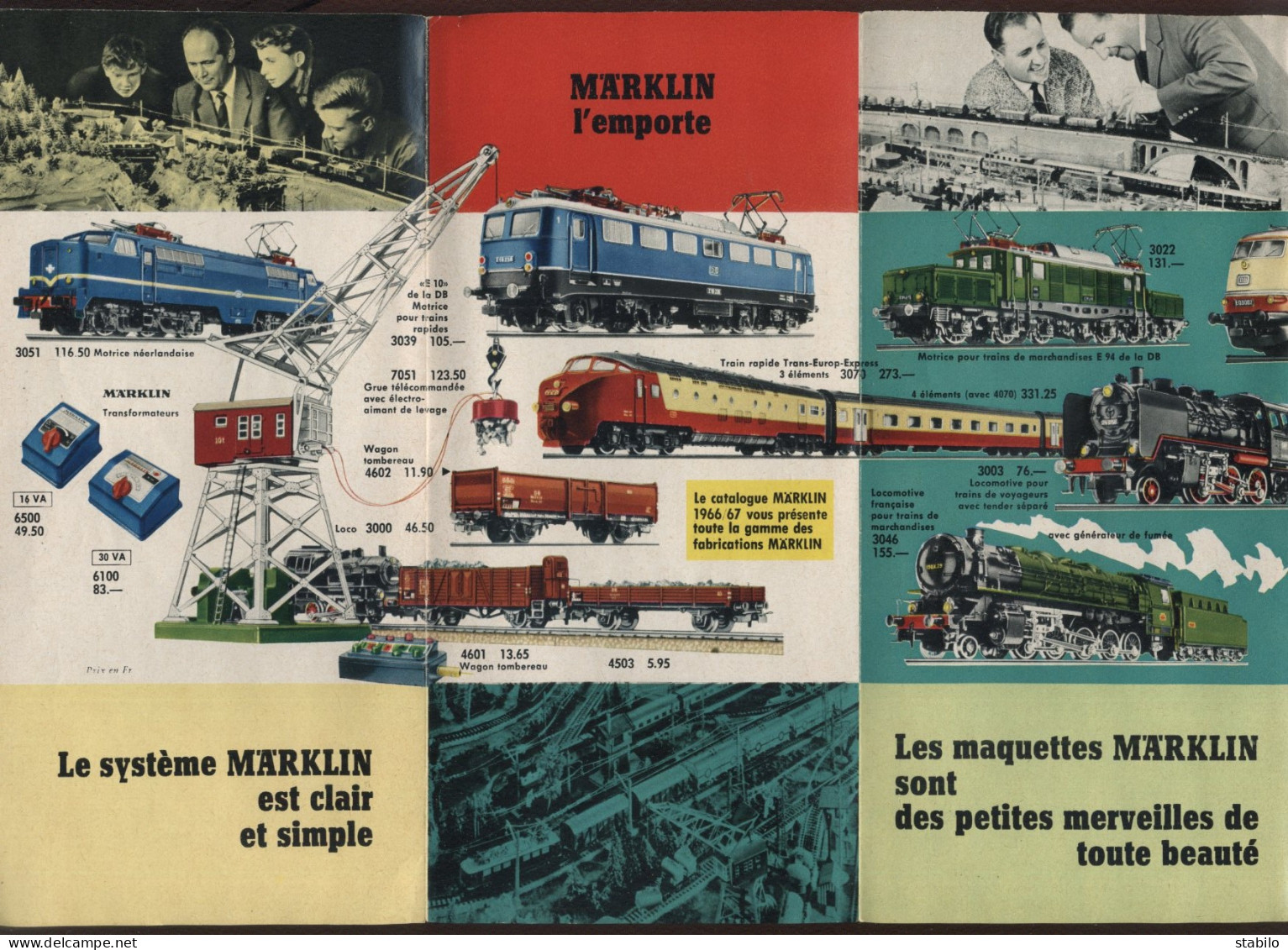 MARKLIN - DEPLIANT 1966/67 - Francés