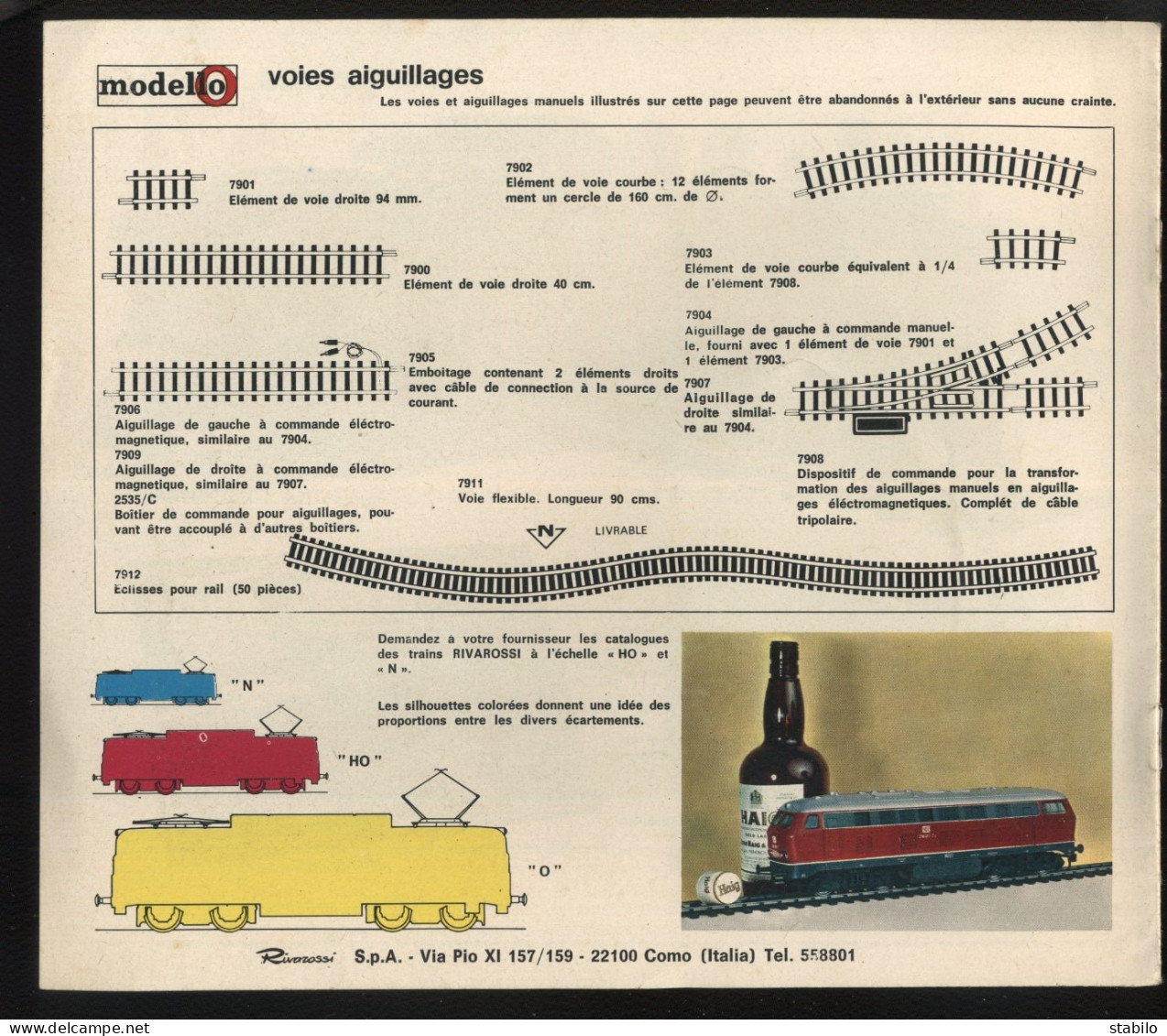 RIVAROSSI  - LIVRET  1970/1971 - Français