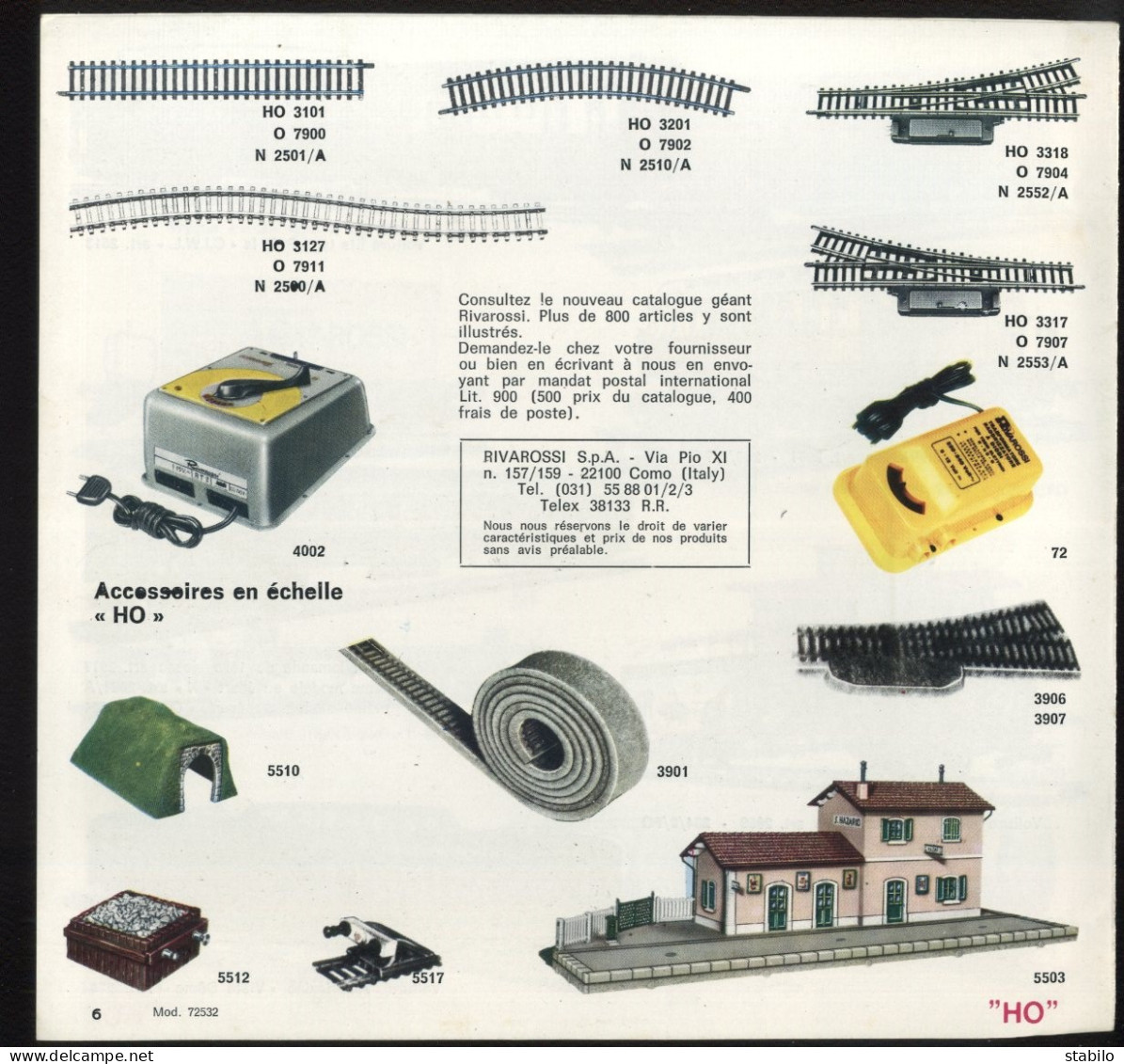 RIVAROSSI SELECTION HO  N O - DEPLIANT - French