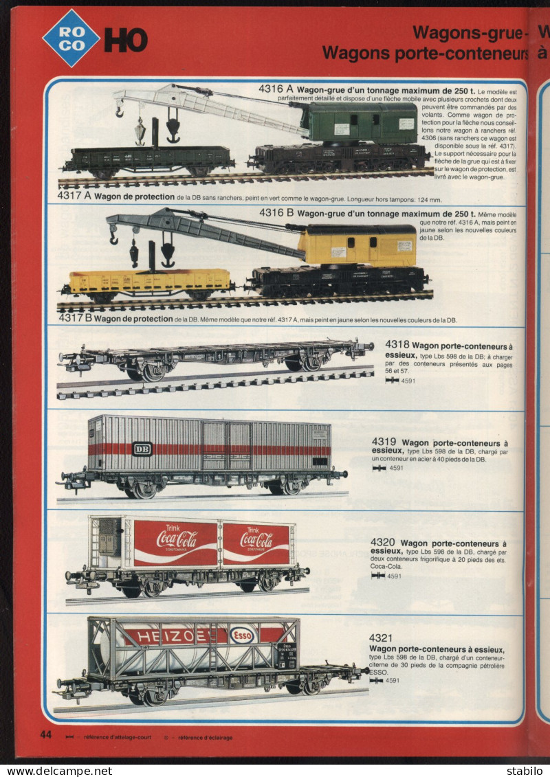 ROCO INTERNATIONAL - CATALOGUE TRAINS MINIATURES - French