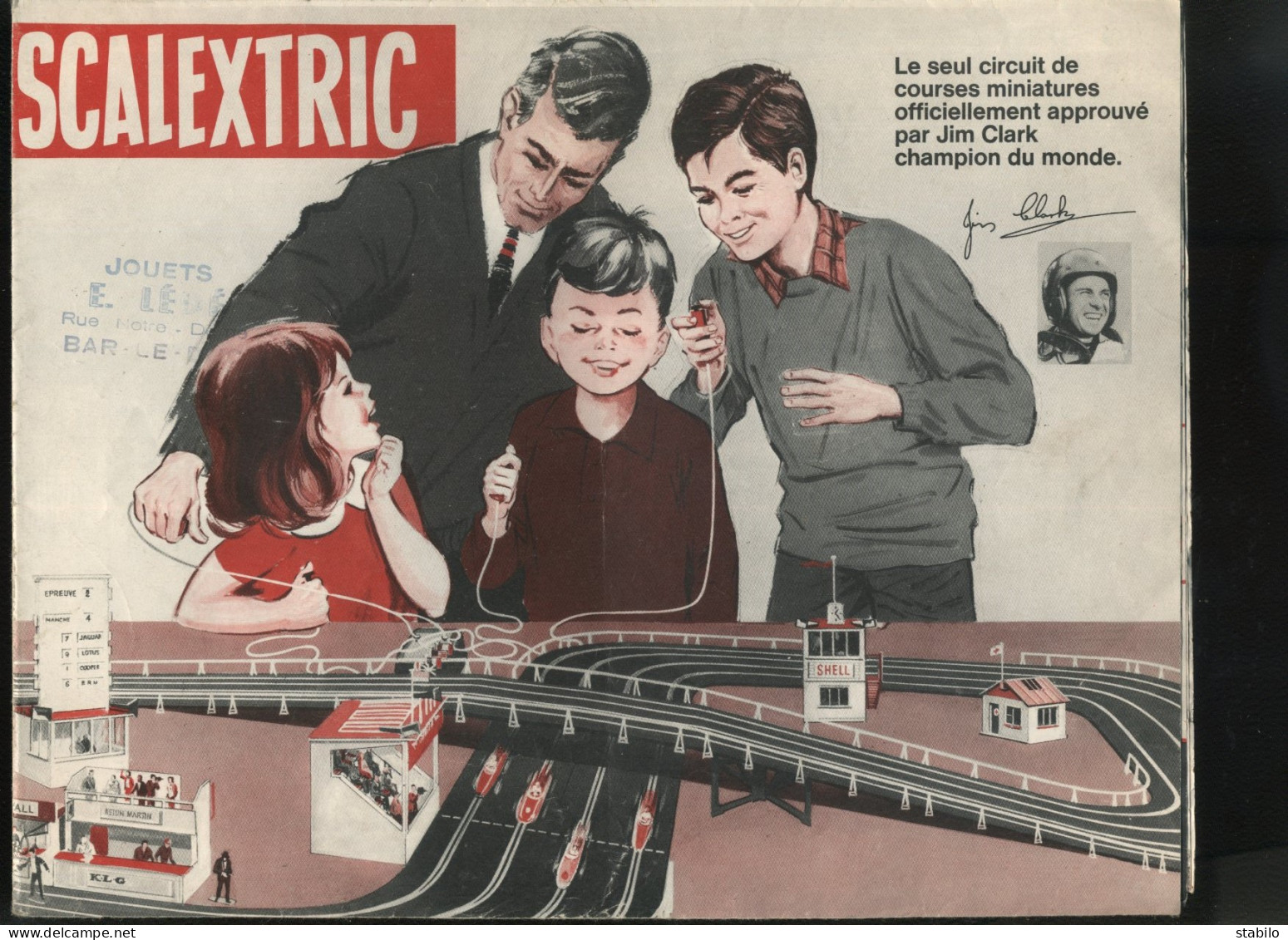 SCALEXTRIC - DEPLIANT FORMAT AFFICHE - French