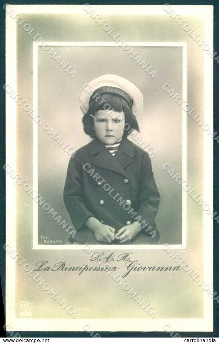 Royalty Reali Savoia Giovanna Garaffi RPPC Photo Postcard VK9642 - Unclassified