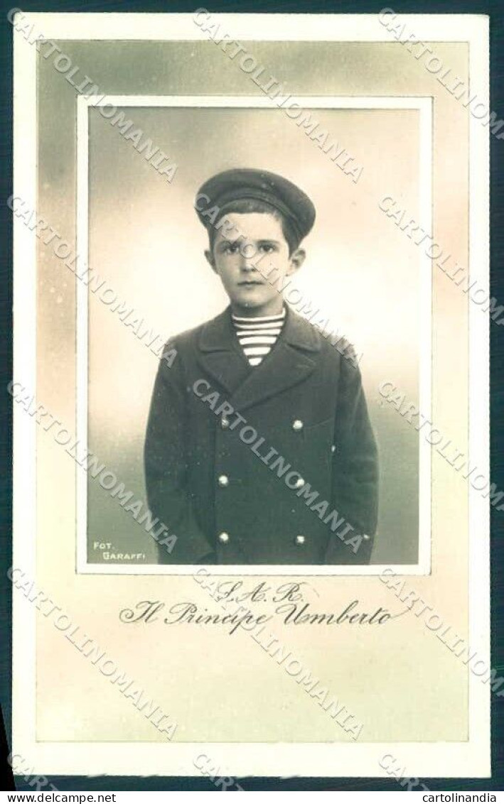 Royalty Reali Savoia Umberto Garaffi RPPC Photo Postcard VK9643 - Non Classificati