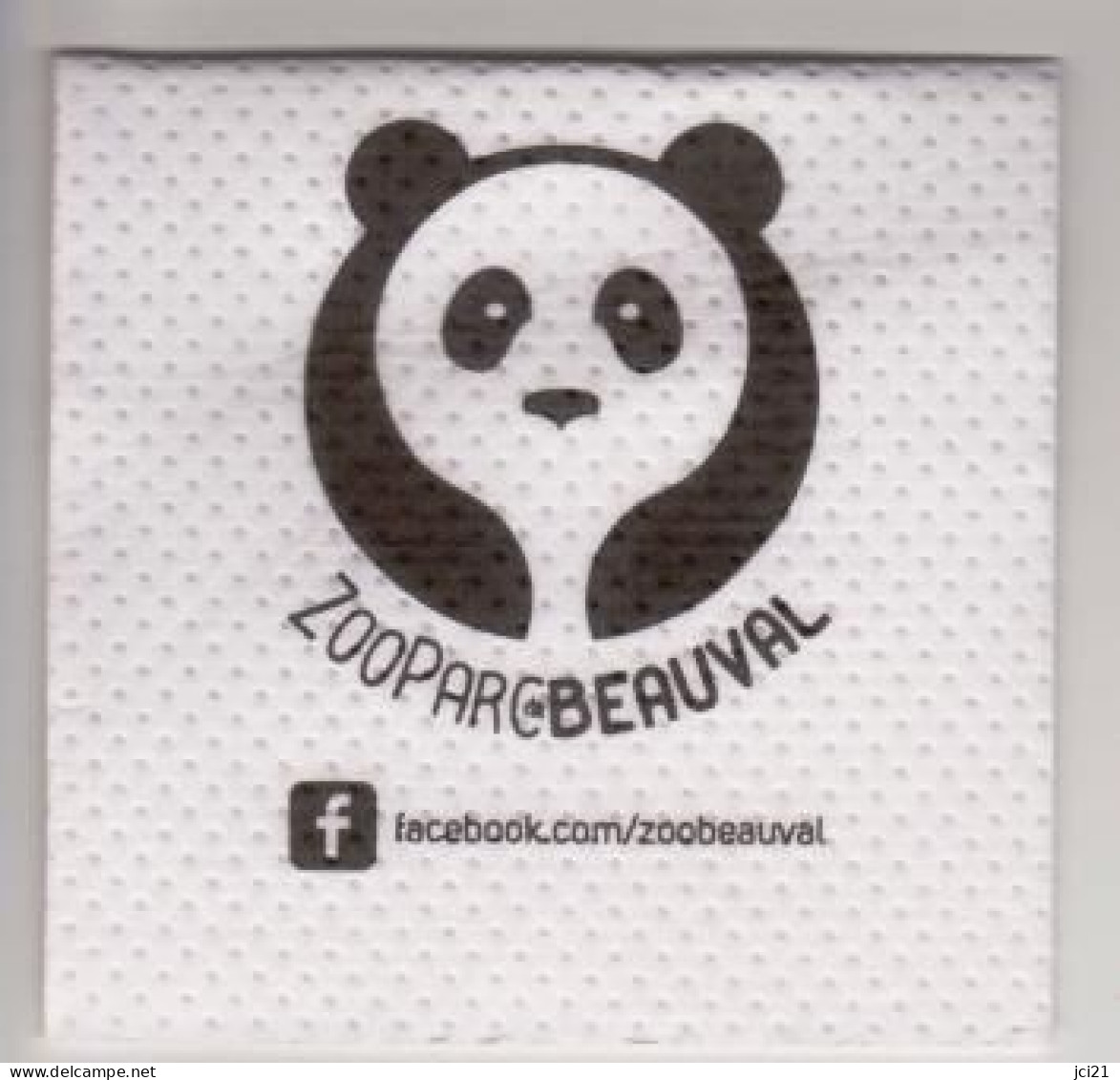 Serviette Papier Du Zoo De BEAUVAL (Panda) (2268)_Di074 - Tovaglioli Bar-caffè-ristoranti