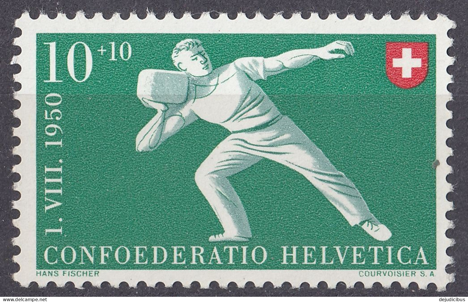 HELVETIA - SUISSE - SVIZZERA - 1950 - Yvert 498 Nuovo MNH. - Unused Stamps