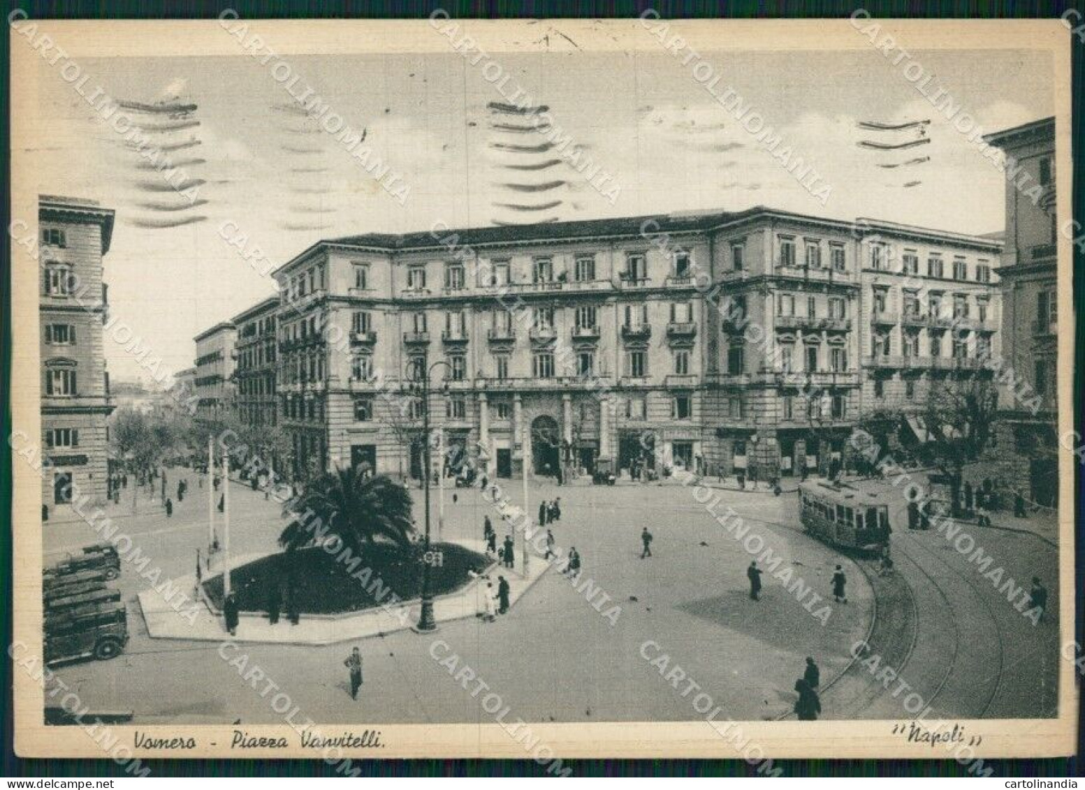 Napoli Vomero Tram PIEGHINE FG Cartolina ZK0987 - Napoli (Naples)