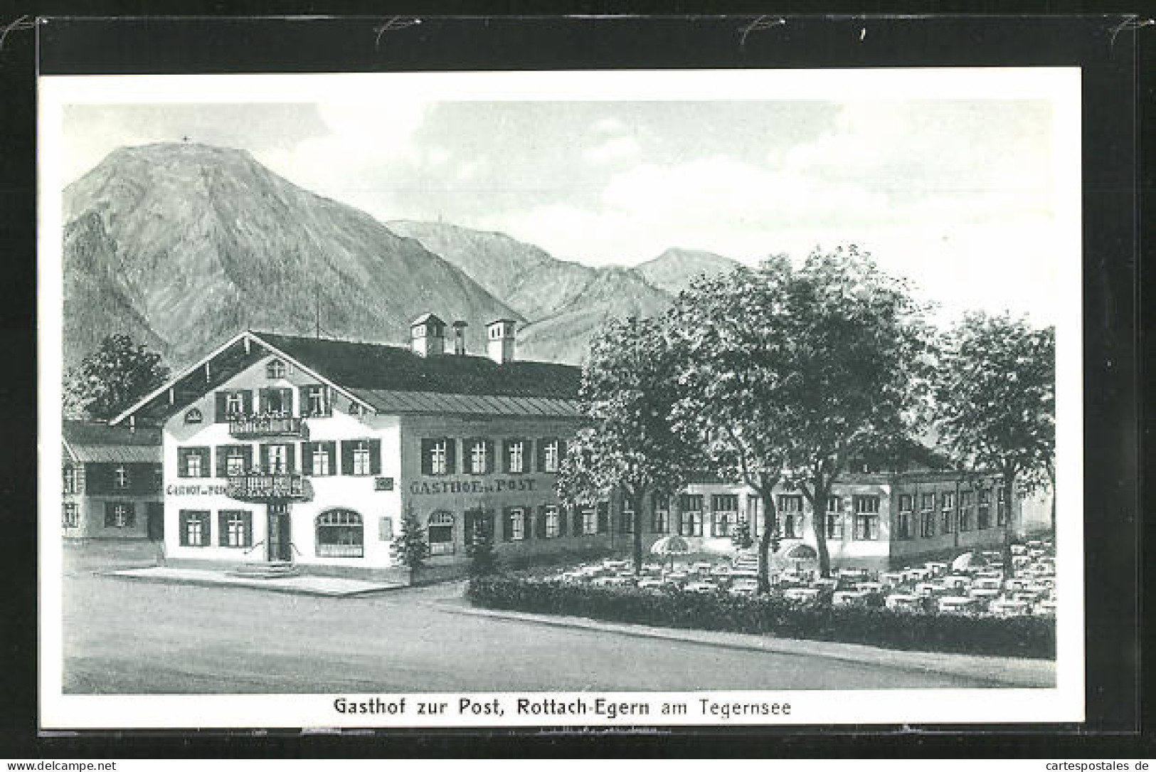 AK Rottach-Egern /Tegernsee, Gasthof Zur Post  - Tegernsee