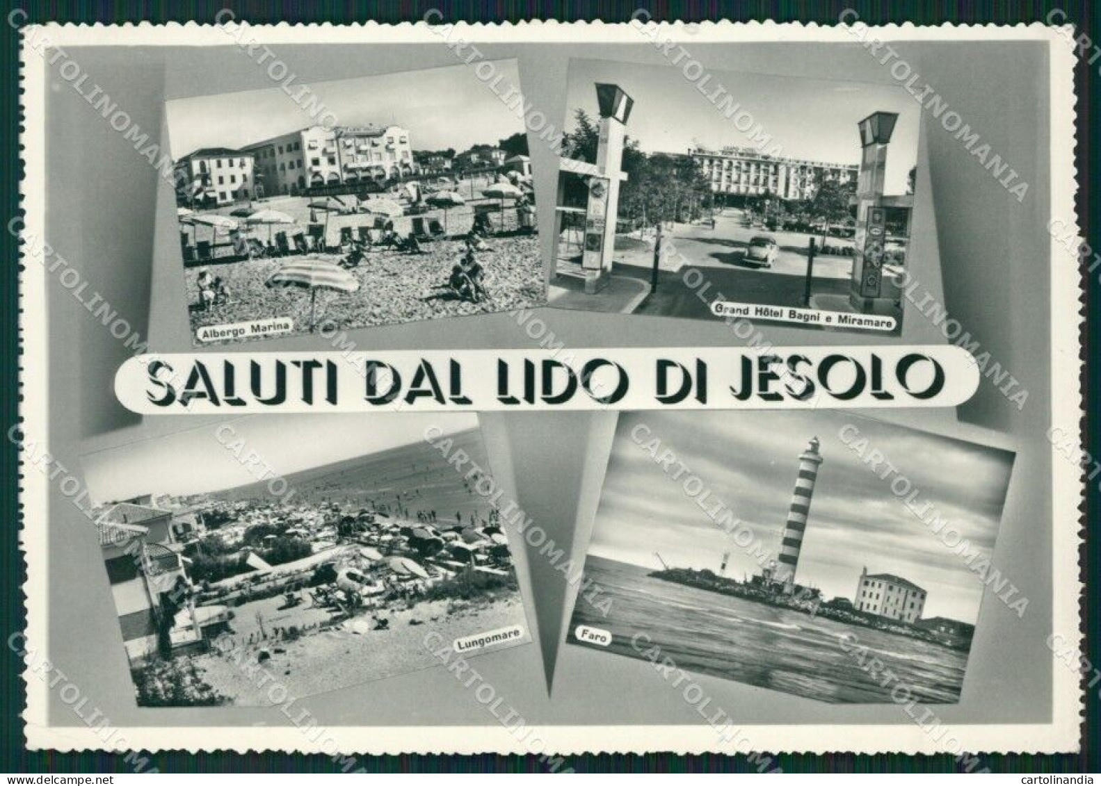 Venezia Jesolo Lido Di Saluti Da Foto FG Cartolina ZKM7104 - Venezia (Venice)