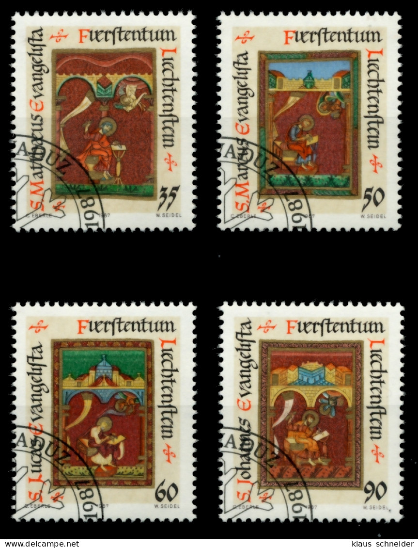 LIECHTENSTEIN 1987 Nr 930-933 Gestempelt SB49F1A - Usados