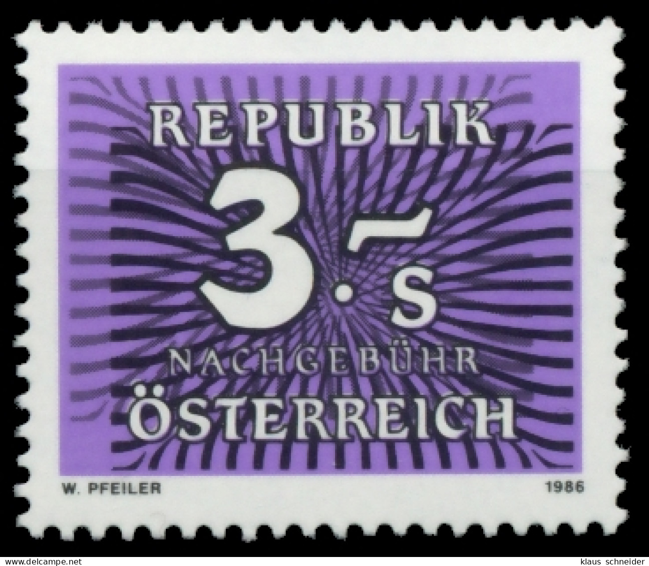 ÖSTERREICH PORTOMARKEN 1985 89 Nr 263 Postfrisch X6F21D2 - Portomarken