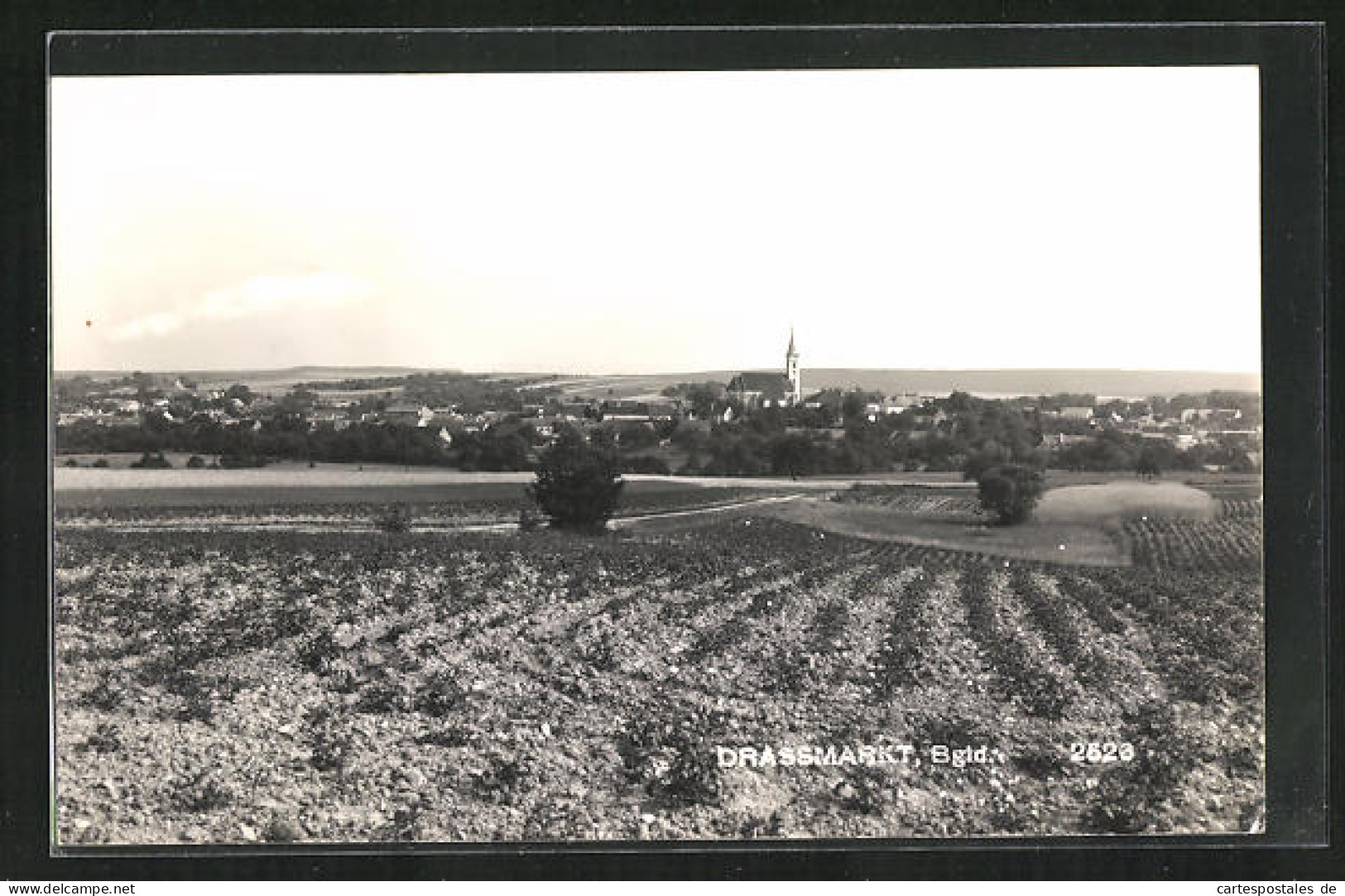 AK Drassmarkt, Die Ortschaft Von Einem Feld Aus Betrachtet  - Sonstige & Ohne Zuordnung