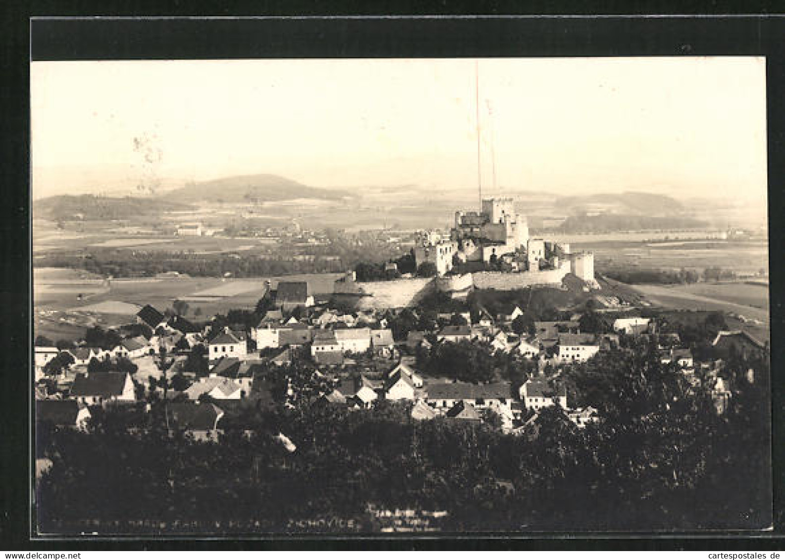 AK Rábí, Ortsansicht Mit Blick Auf Die Festung  - Tschechische Republik