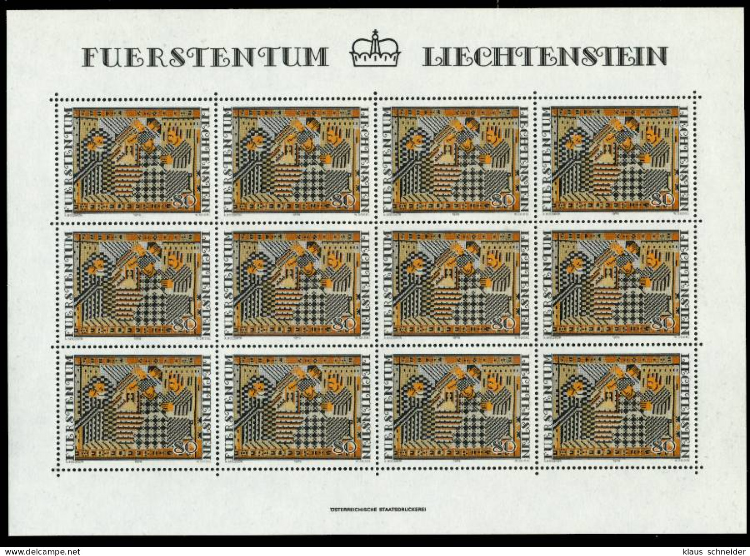 LIECHTENSTEIN Nr 738KB-740KB Postfrisch S0DF3F2 - Blokken