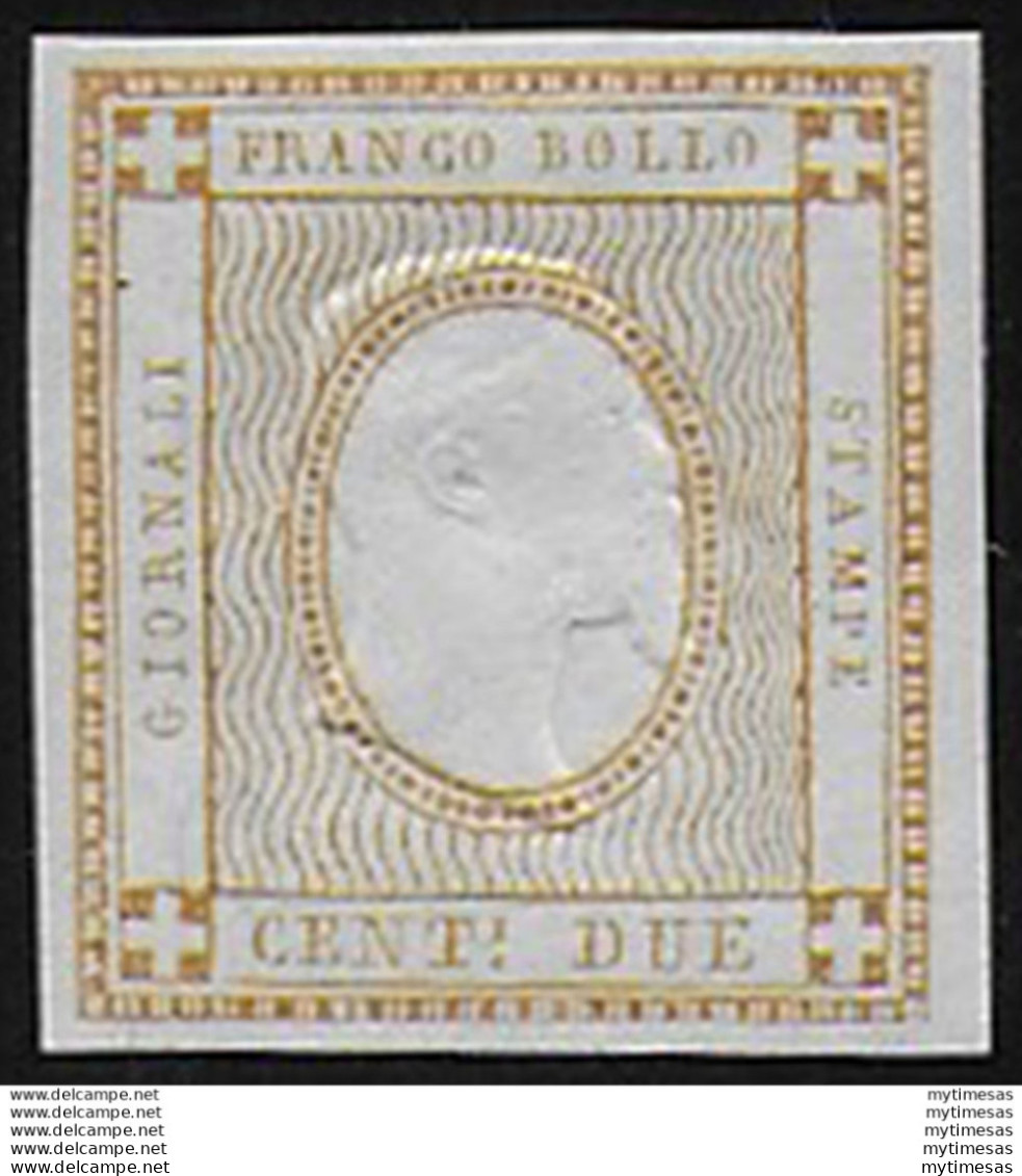 1862 Italia 2c. Bistro Sperimentale Effigie MNH Sassone N. 10S - Autres & Non Classés