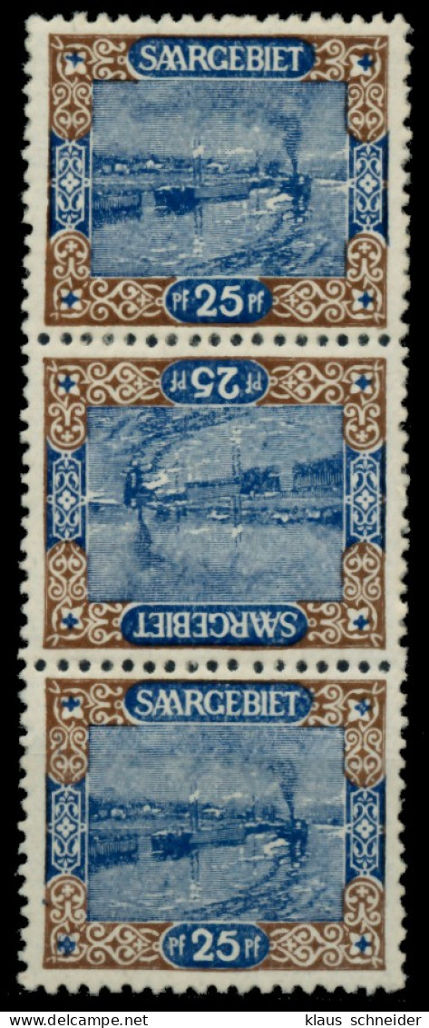 SAARGEBIET LANDS.BILD Nr 56A Kdr III Und IV Postfrisch 3ER X6D114E - Nuevos