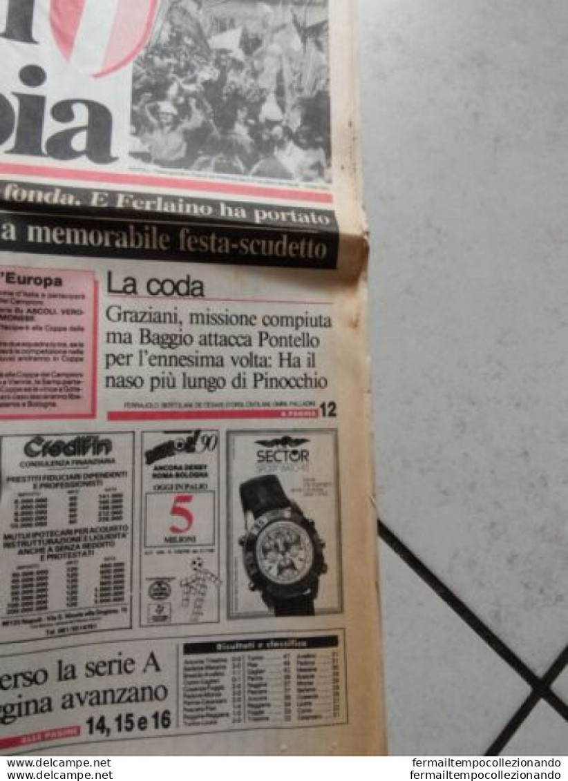 Bo Giornale Corriere Dello Sport 30-04-1990 2 Scudetto Napoli Maradona - Tijdschriften & Catalogi