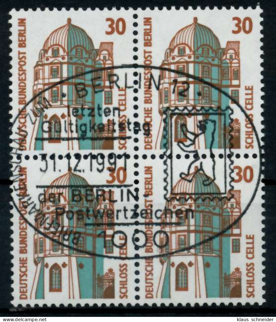 BERLIN DS SEHENSW Nr 793 Zentrisch Gestempelt VIERERBLOCK X7299FA - Used Stamps