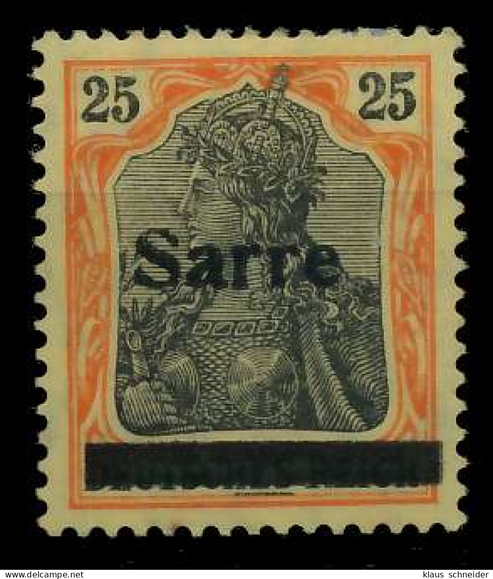 SAARGEBIET GERMANIA Nr 9bIII Ungebraucht Gepr. X79E272 - Unused Stamps
