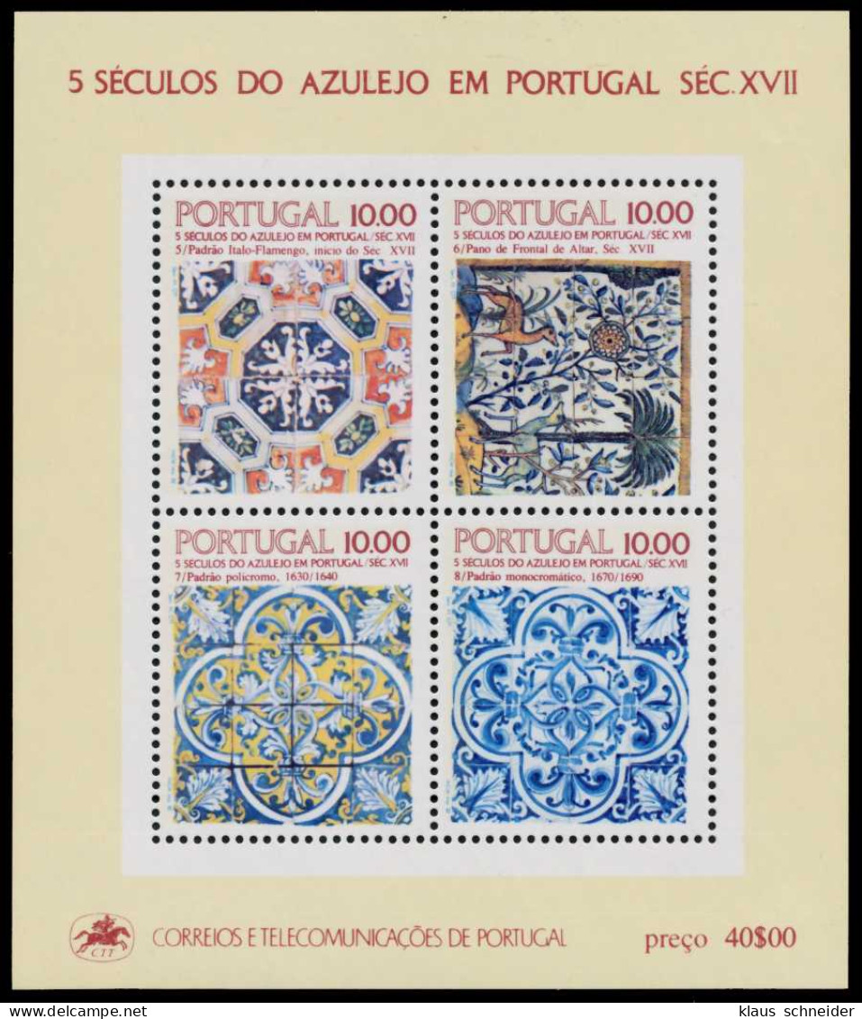 PORTUGAL Block 38 Postfrisch S018CCA - Blocks & Sheetlets