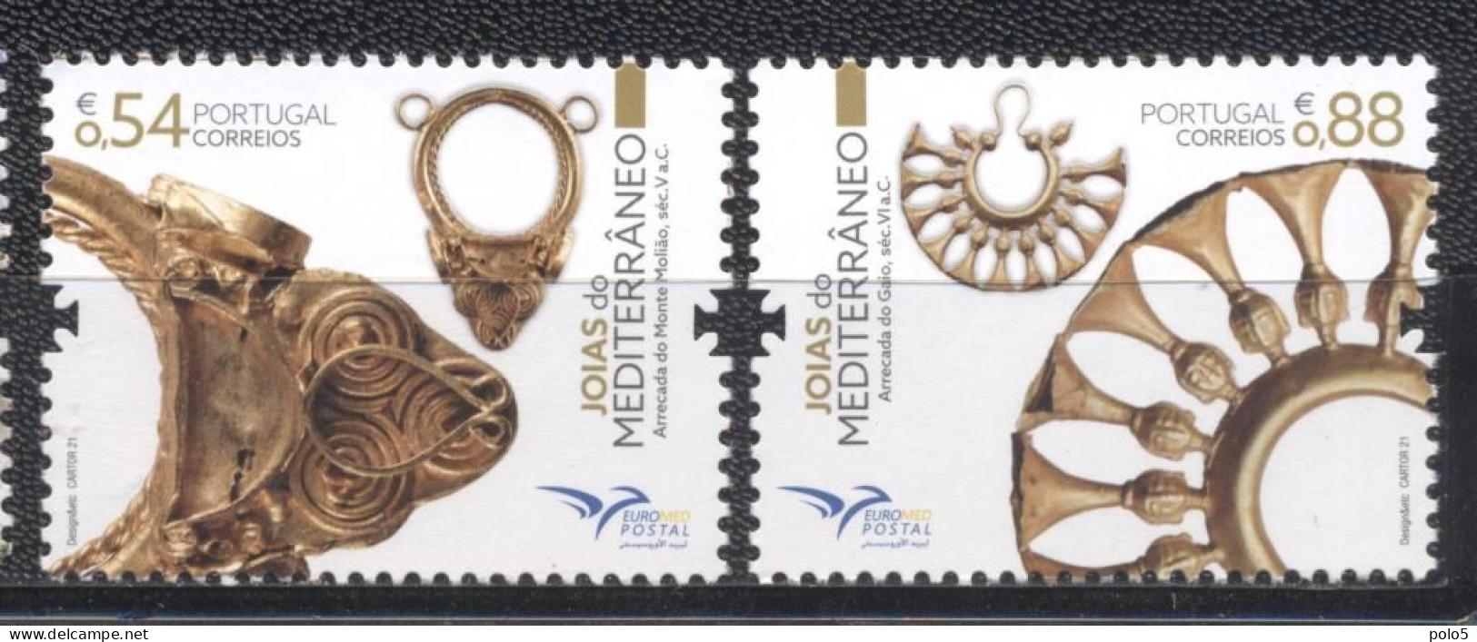 Portugal 2021-Euromed: Traditional Mediterranean Jewelry Set (2v) - Nuovi