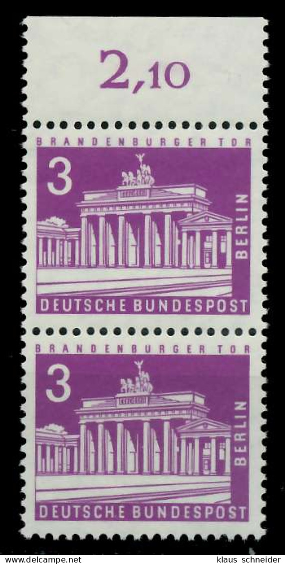 BERLIN DS BAUTEN 2 Nr 231 Postfrisch SENKR PAAR ORA X8ED67A - Nuevos