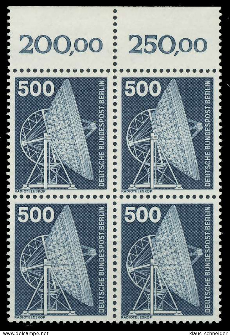 BERLIN DS INDUSTRIE U. TECHNIK Nr 507 Postfrisch VIERER X8F9526 - Unused Stamps