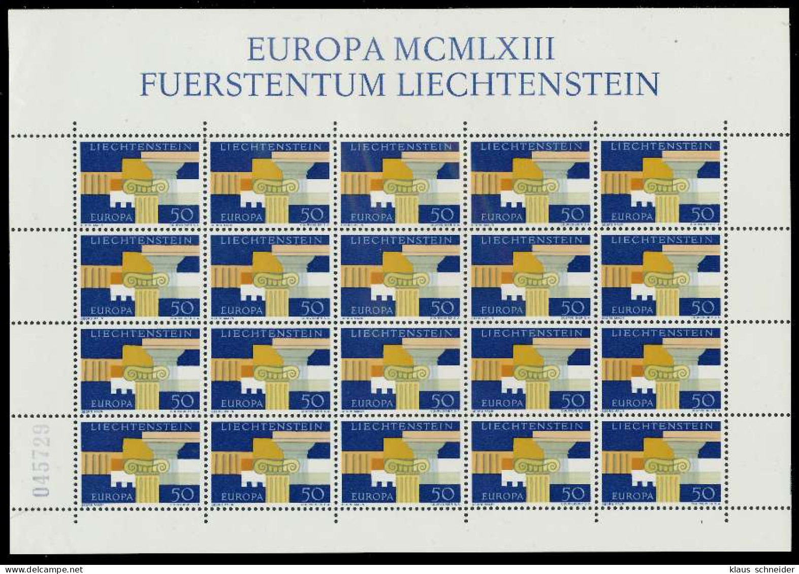 LIECHTENSTEIN BLOCK KLEINBOGEN Nr 431 Postfrisch KLEINB X1D7CA6 - Blokken