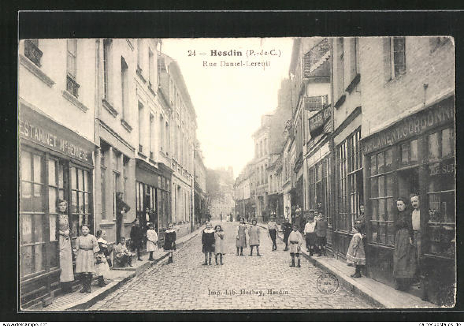 CPA Hesdin, Rue Daniel-Lereuil  - Hesdin