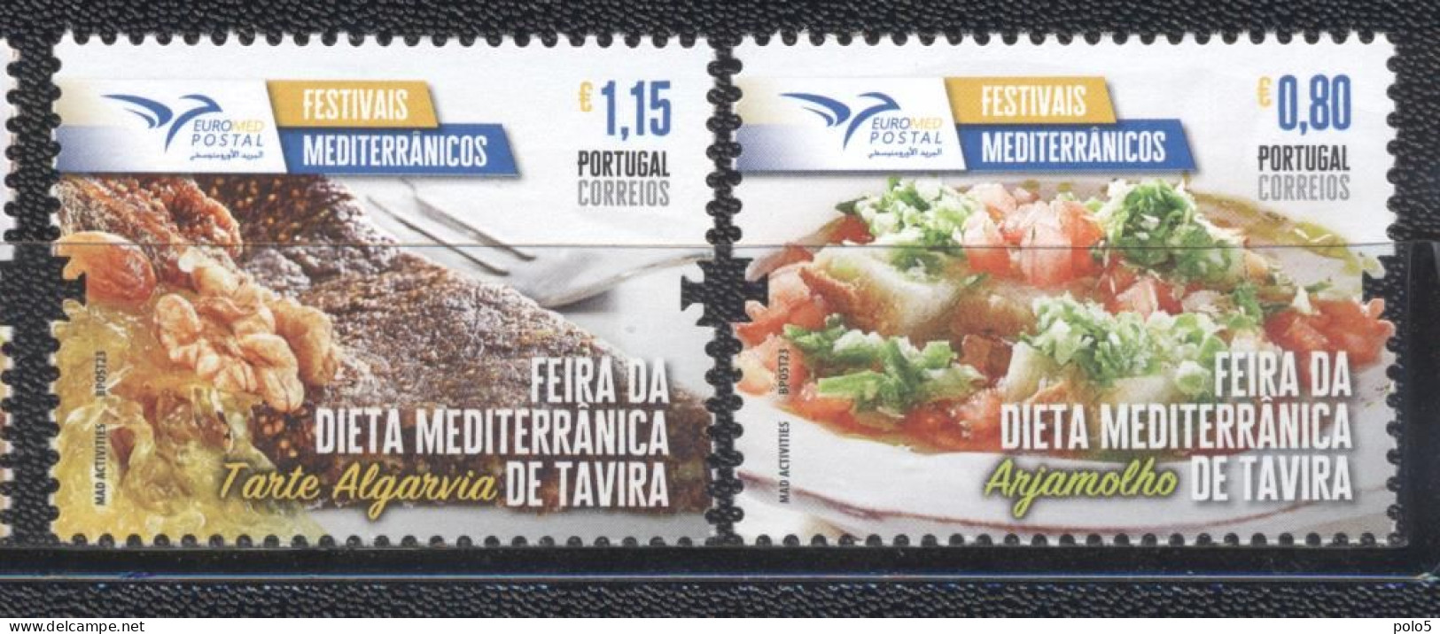 Portugal 2023-Euromed: Mediterranean Festivals Set (2v) - Unused Stamps