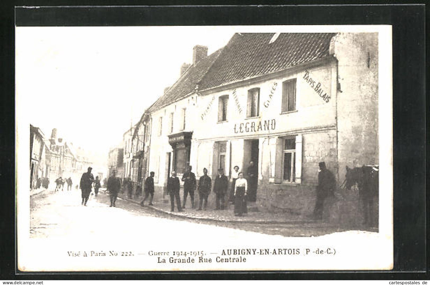 CPA Aubigny-en-Artois, La Grande Rue Centrale  - Aubigny En Artois