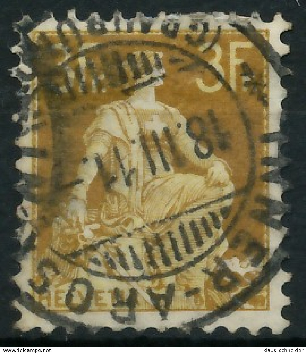 SCHWEIZ 1908 Nr 110 Gestempelt X37B3C6 - Usati