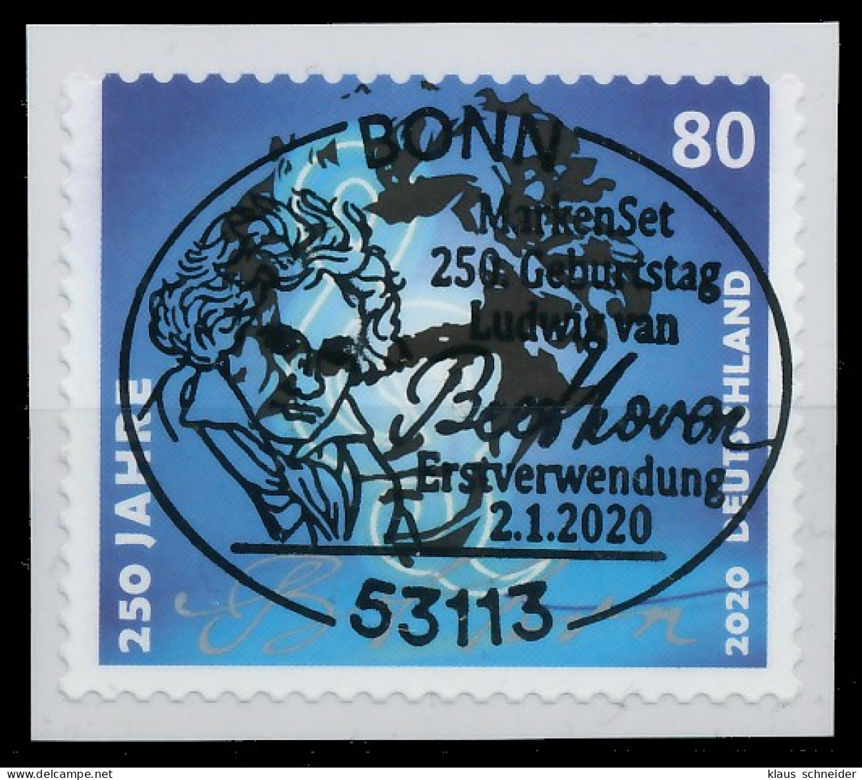 BRD BUND 2020 Nr 3520FBf ESST Zentrisch Gestempelt X3810BE - Used Stamps