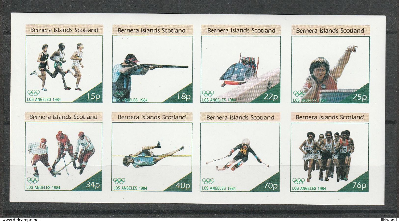 Bernera Island - 1984 Los Angeles Olympic Games - MNH - Emissions Locales