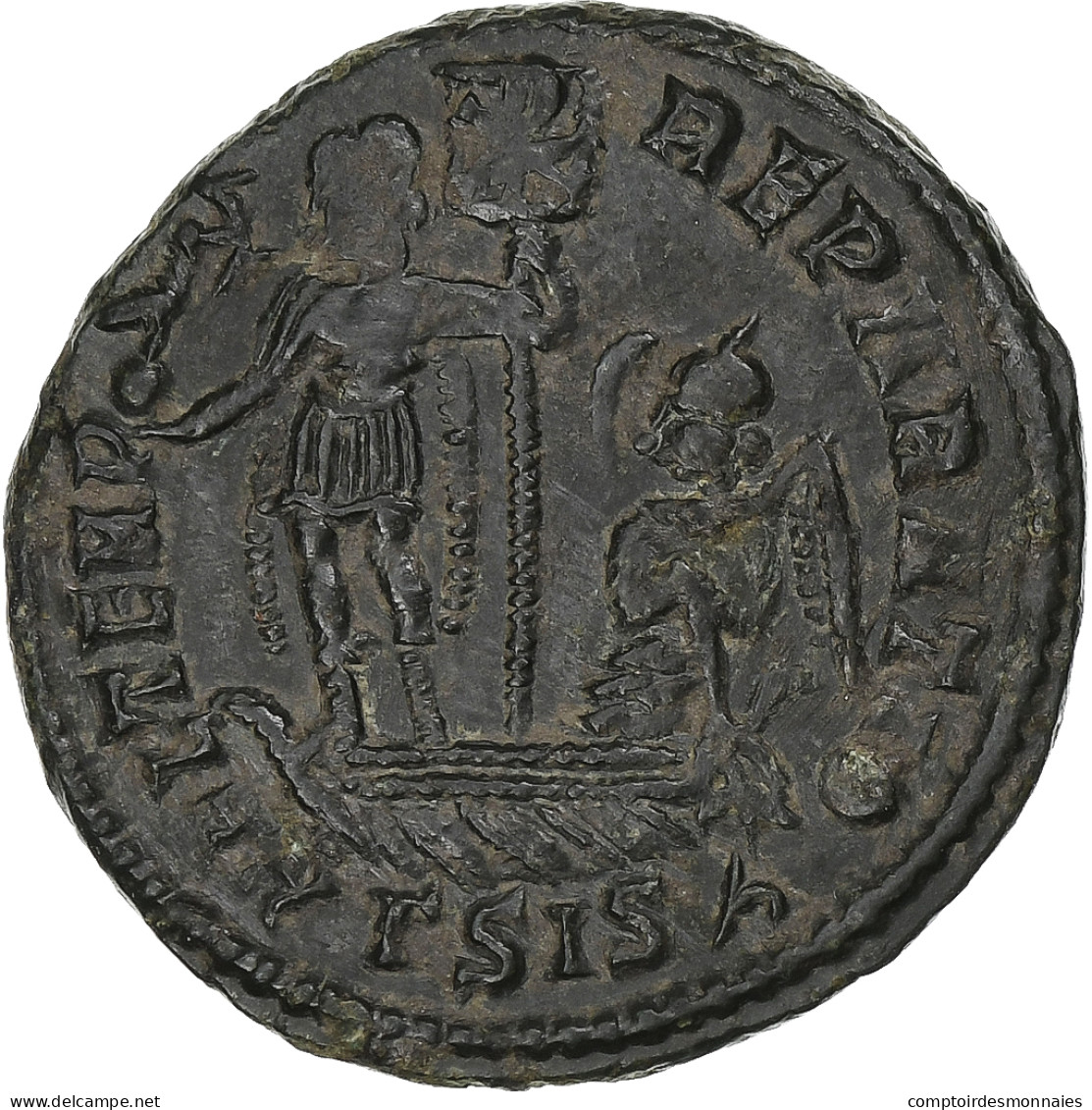 Constans, Follis, 348-350, Siscia, Bronze, TTB+, RIC:244 - El Imperio Christiano (307 / 363)