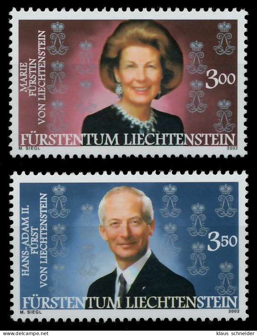 LIECHTENSTEIN 2002 Nr 1292-1293 Postfrisch SEE195E - Nuevos