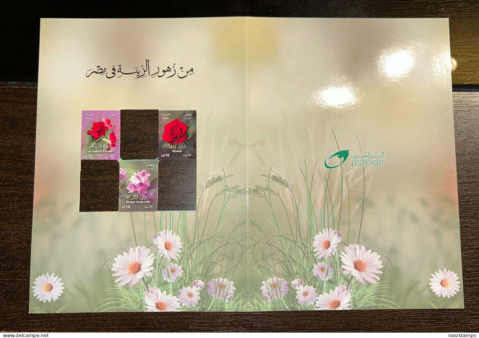 Egypt - 2024 - FDC / Folder - ( Flowers From EGYPT ) - Roses