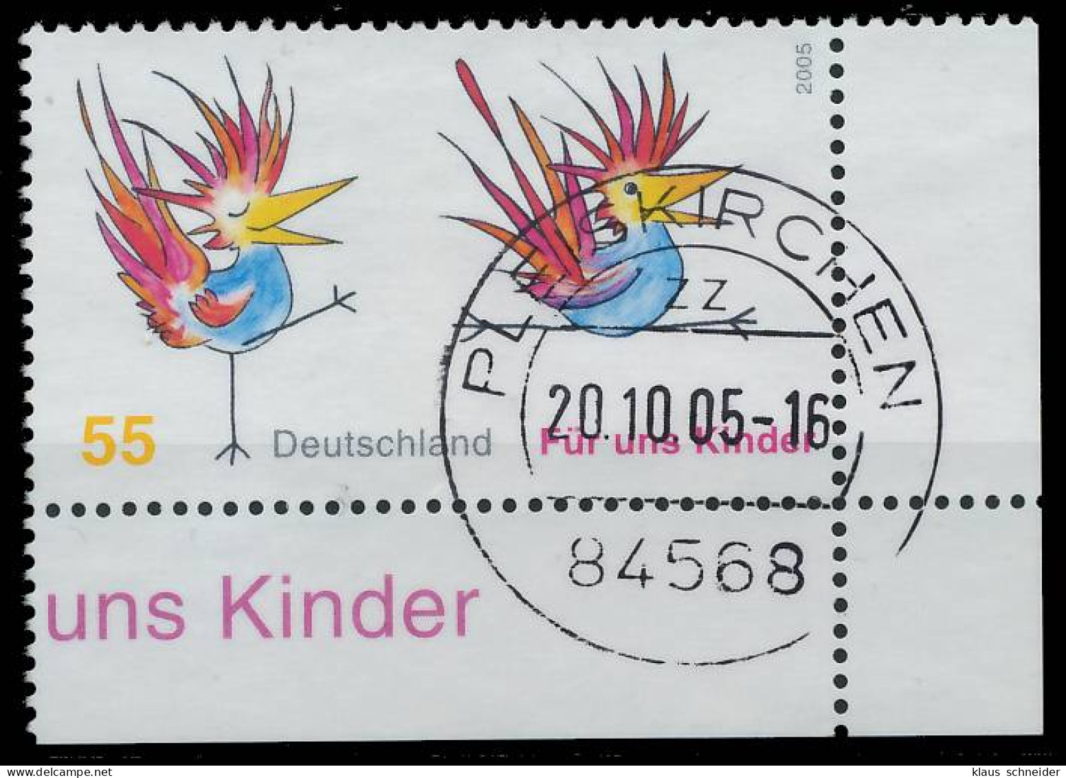 BRD BUND 2005 Nr 2486 Zentrisch Gestempelt ECKE-URE X393D1A - Usados