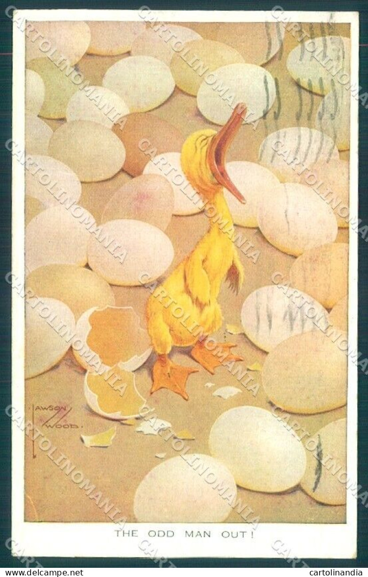 Artist Signed Lawson Wood Chick Egg Valentines 1534 Cartolina Postcard TW1850 - Otros & Sin Clasificación