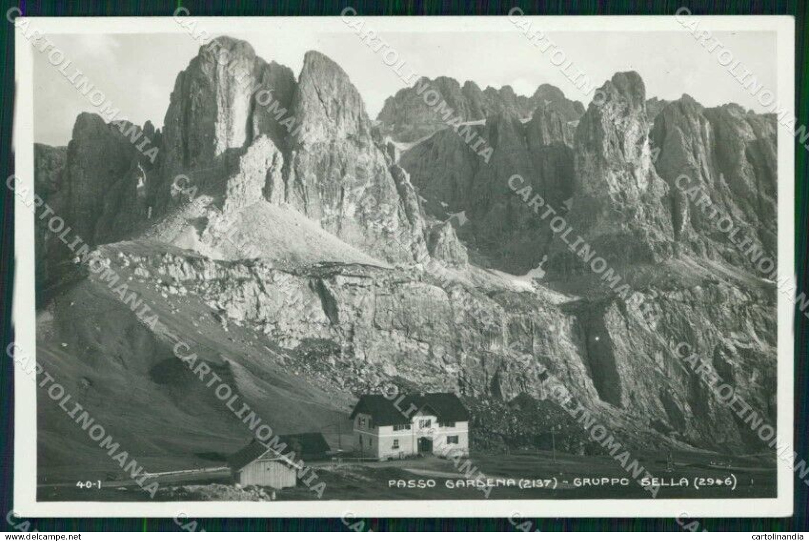 Bolzano Corvara In Badia Passo Gardena Gruppo Sella Foto Cartolina RB7087 - Bolzano