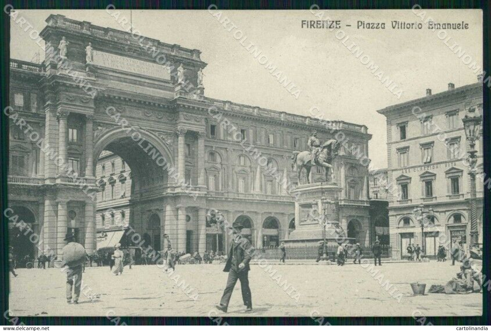 Firenze Città Piazza Vittorio Emanuele Cartolina RB7553 - Firenze (Florence)