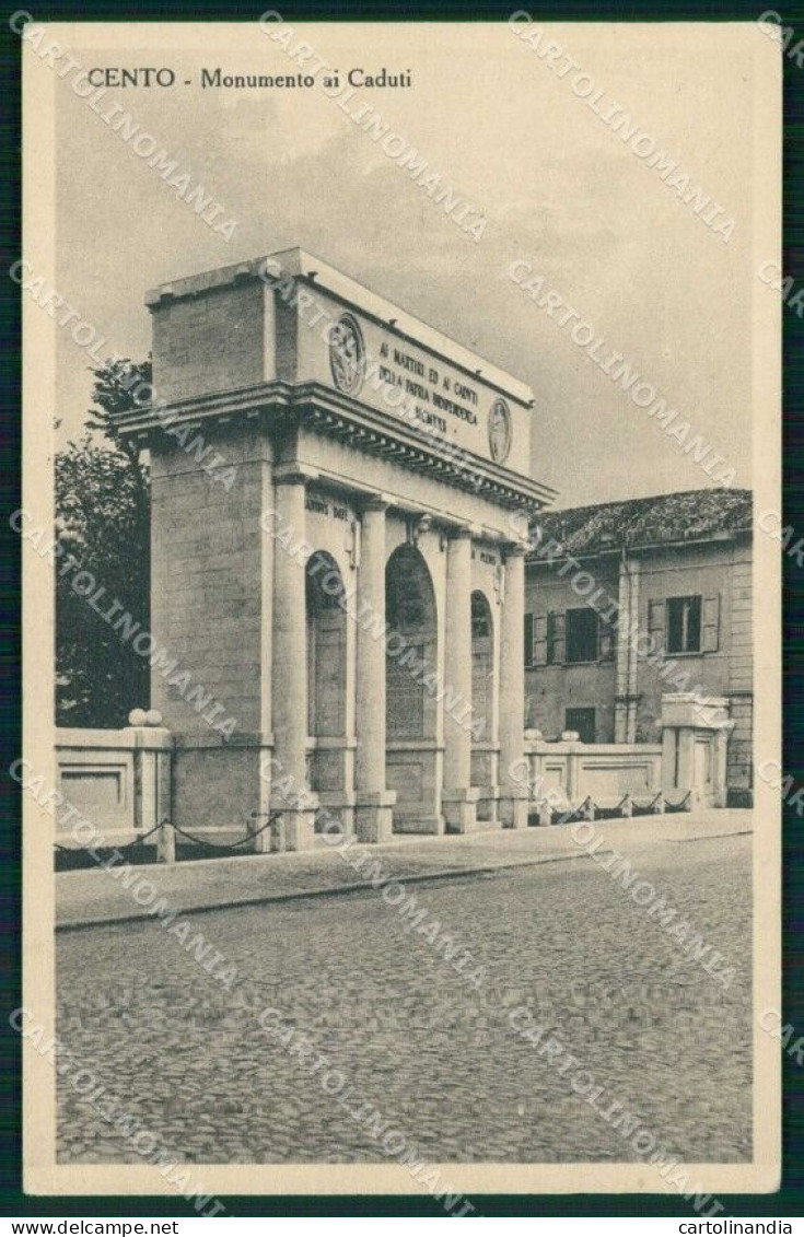 Ferrara Cento Monumento Ai Caduti Fascismo Cartolina RB7219 - Ferrara