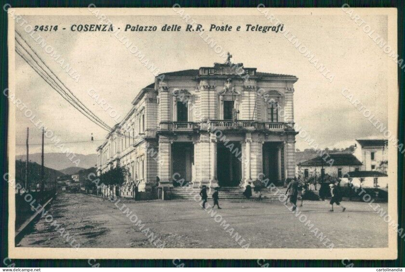 Cosenza Città Palazzo Delle R.R. Poste E Telegrafi Cartolina RB7138 - Cosenza